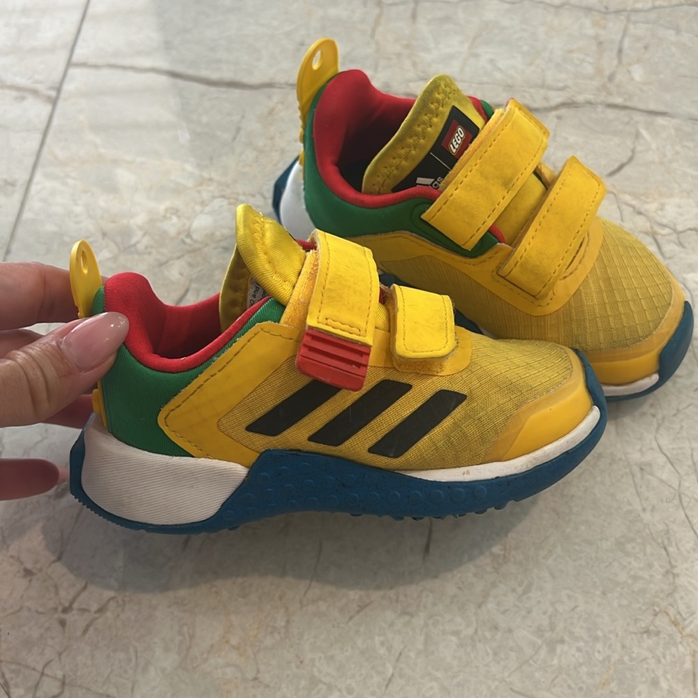 Brand: adidas Toddler DNA X LEGO® Sport Shoes / Color: Yellow/Multi / Size: 6K